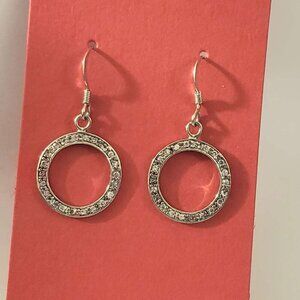 925 Sterling CZ Circles on Hooks